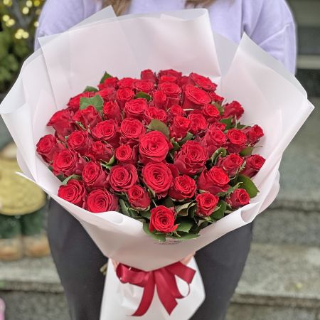 Bouquet Promo! 51 red roses 50 cm
