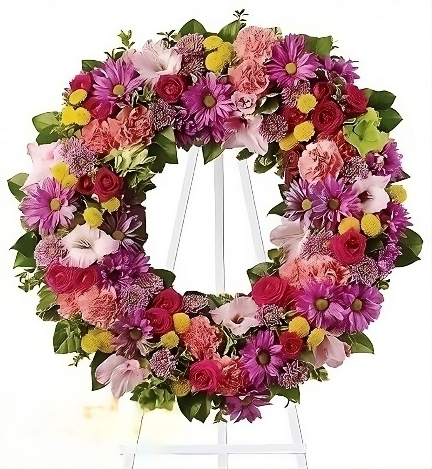 Bouquet Funeral arrangement of fresh flowers 10